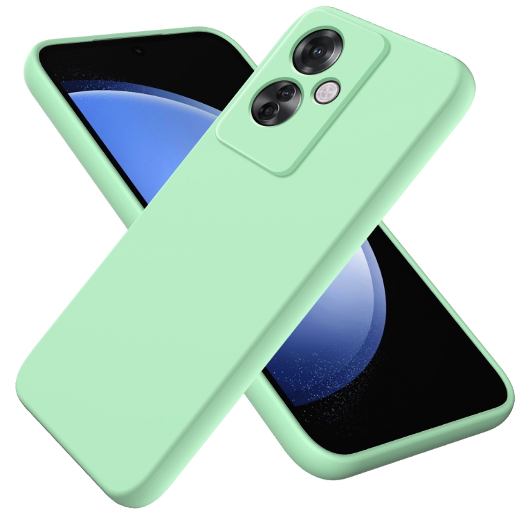 RUBBER Védőburkolat Oppo Reno11 F-hez 5G zöld akciós termékkép 1
