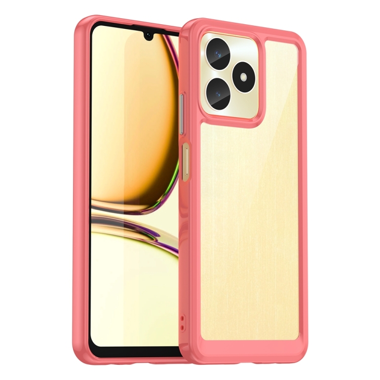CRYSTAL Védőburkolat Realme-hoz Megjegyzés 50 piros akciós termékkép 1