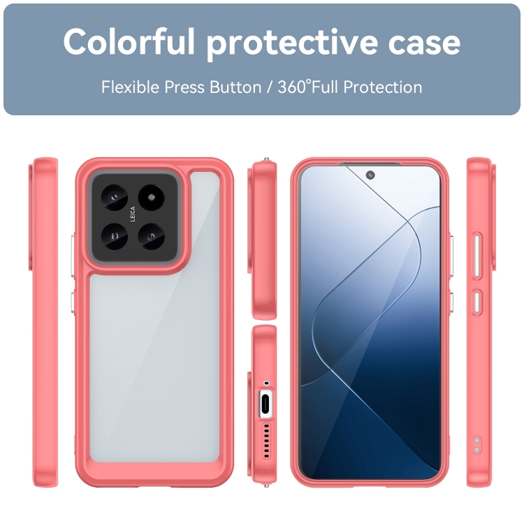 CRYSTAL Xiaomi 14 piros védőburkolat termék 2. képe
