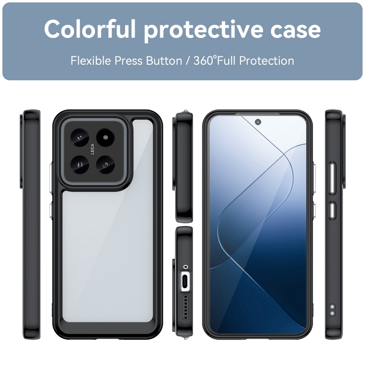 CRYSTAL Xiaomi 14 fekete védőburkolat termék 2. képe