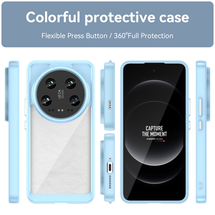 CRYSTAL Védőburkolat Xiaomi 14 Ultra kék telefonhoz termék 2. képe