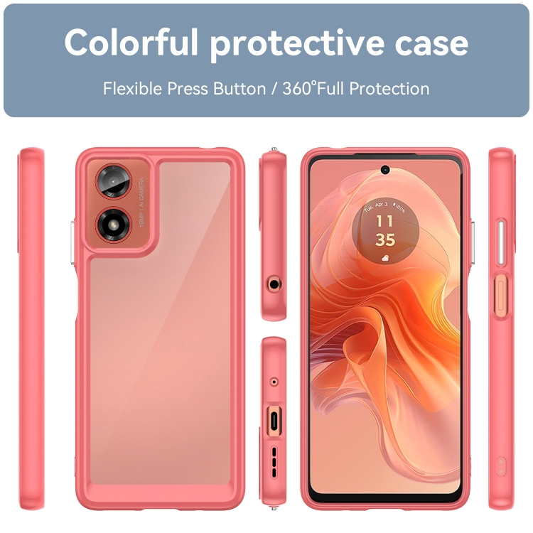 CRYSTAL Motorola Moto G04 / G24 / G24 Power red védőburkolat termék 2. képe