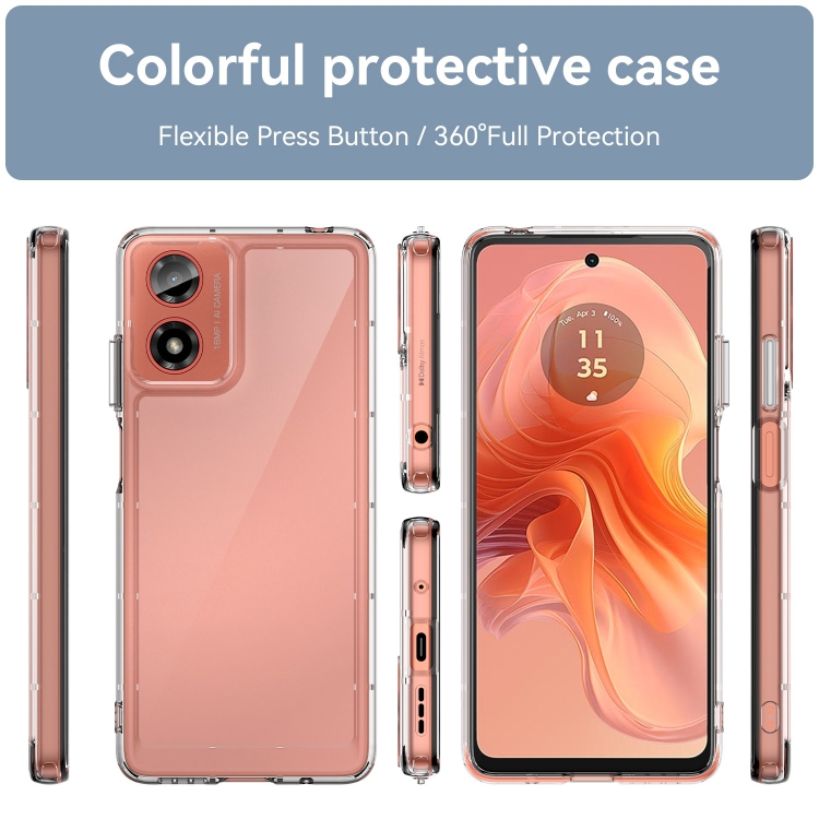 CRYSTAL Motorola Moto G04 / G24 / G24 Power átlátszó védőburkolat termék 2. képe