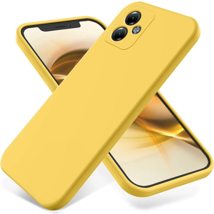 RUBBER Motorola Moto G14 védőburkolat sárga akciós termékkép 1
