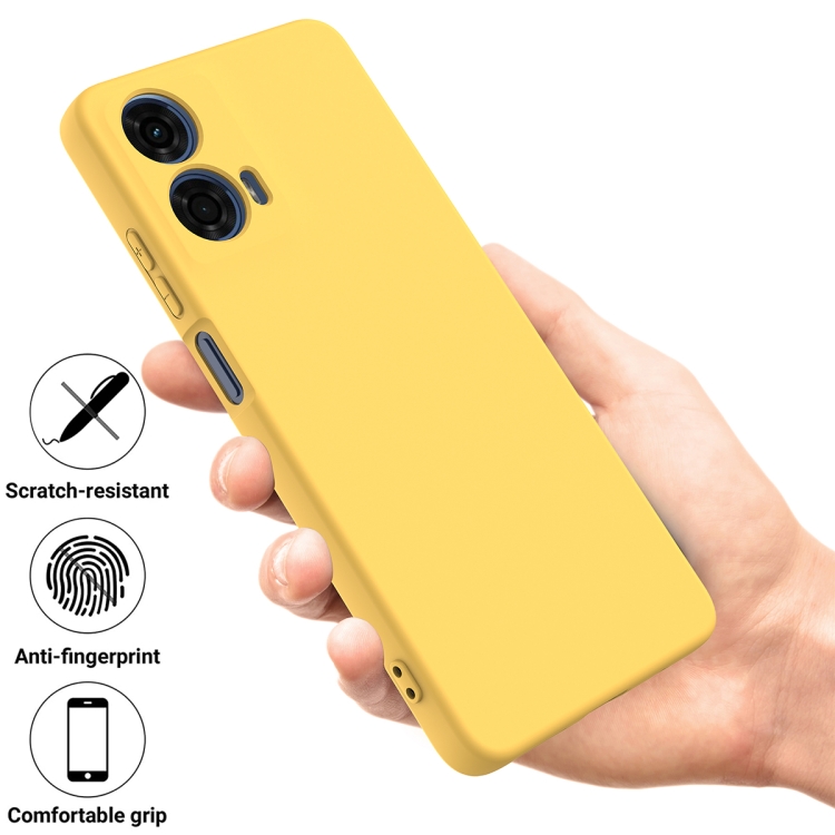 RUBBER Motorola Moto G04 / G24 / G24 Power sárga védőburkolat termék 2. képe