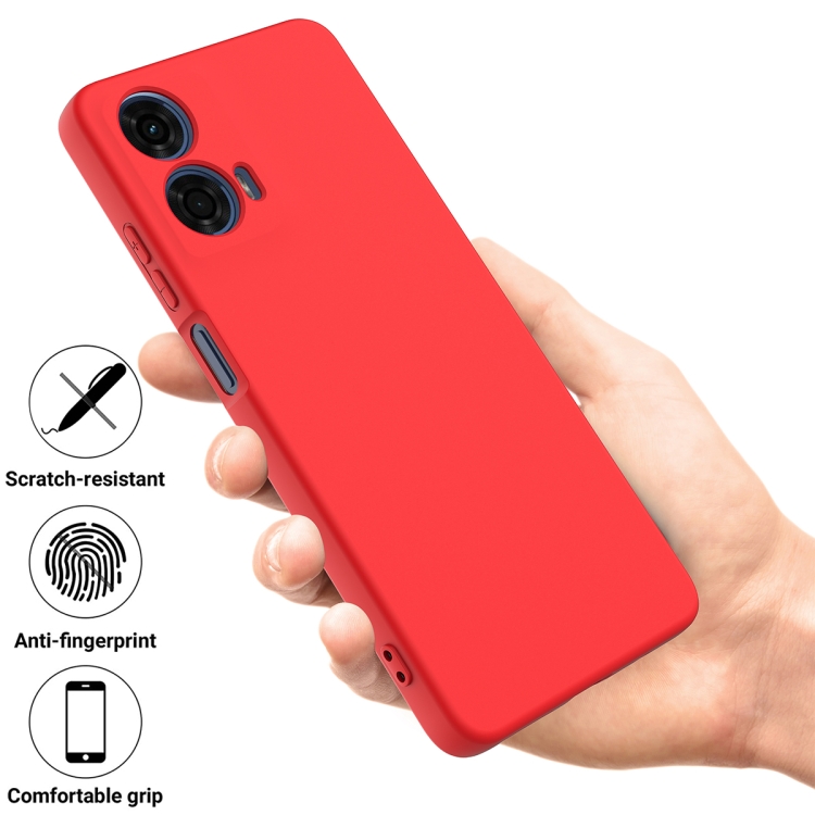 RUBBER Motorola Moto G04 / G24 / G24 Power red védőburkolat termék 2. képe