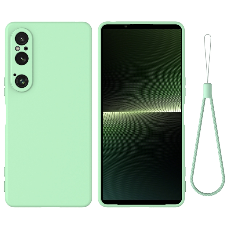 RUBBER Sony Xperia 1 VI zöld védőtok akciós termékkép 1