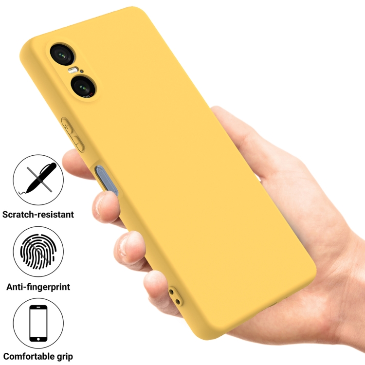 RUBBER Védőburkolat Sony Xperia 10 VI sárga termék 2. képe