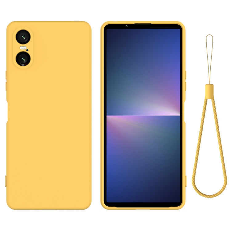 RUBBER Védőburkolat Sony Xperia 10 VI sárga akciós termékkép 1