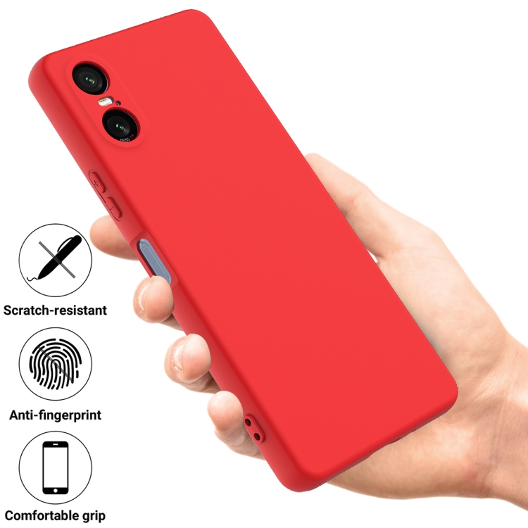 RUBBER Védőburkolat Sony Xperia 10 VI piros termék 2. képe