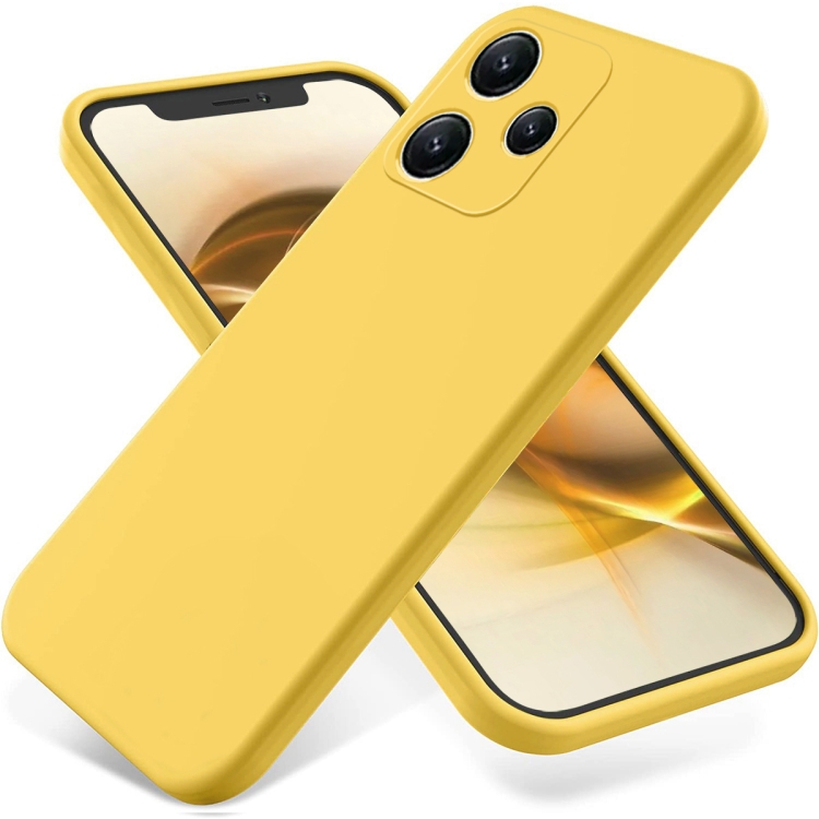 RUBBER Xiaomi Redmi 12 5G védőburkolat sárga akciós termékkép 1