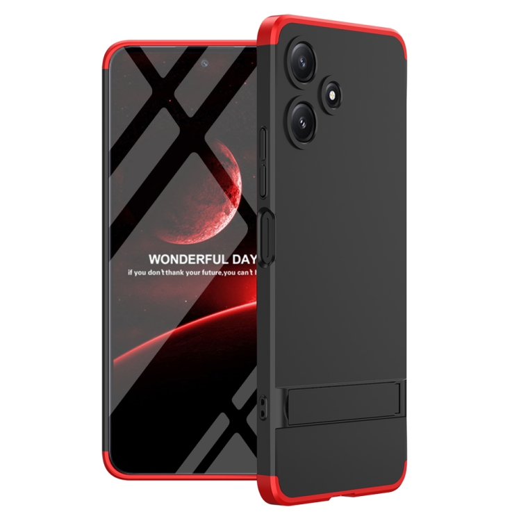 360°-os védőburkolat Xiaomi Redmi 12 5G fekete-piros akciós termékkép 1