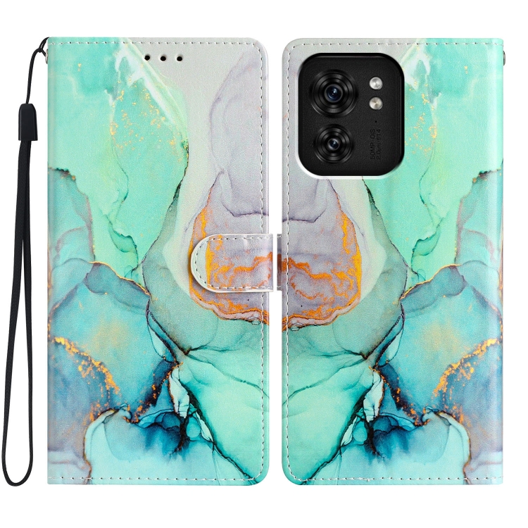 ART pénztárcahuzat Motorola Edge 40 GREEN MARBLE telefonhoz akciós termékkép 1