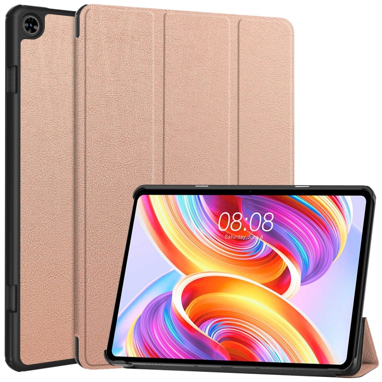 LEATHER Flip huzat Teclast T50 rose goldhoz akciós termékkép 1