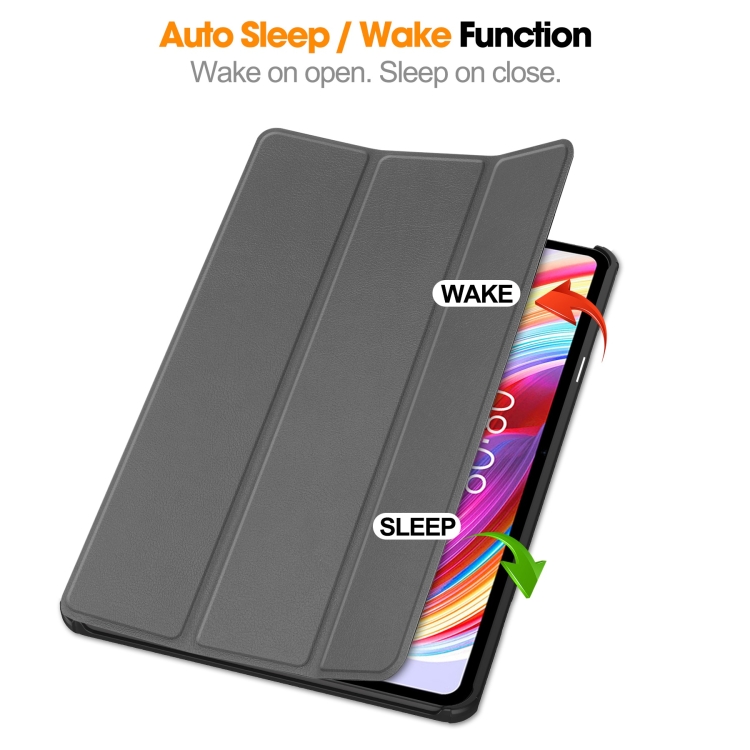 LEATHER Flip borítás Teclast T50 szürke termék 2. képe