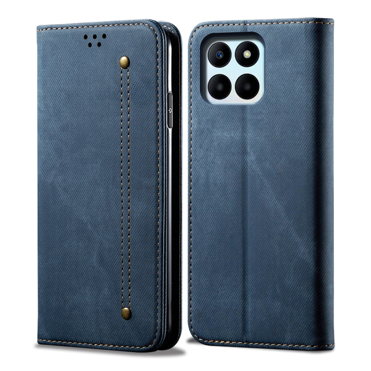 DENIM pénztárcahuzat Honor X8b kék színhez akciós termékkép 1