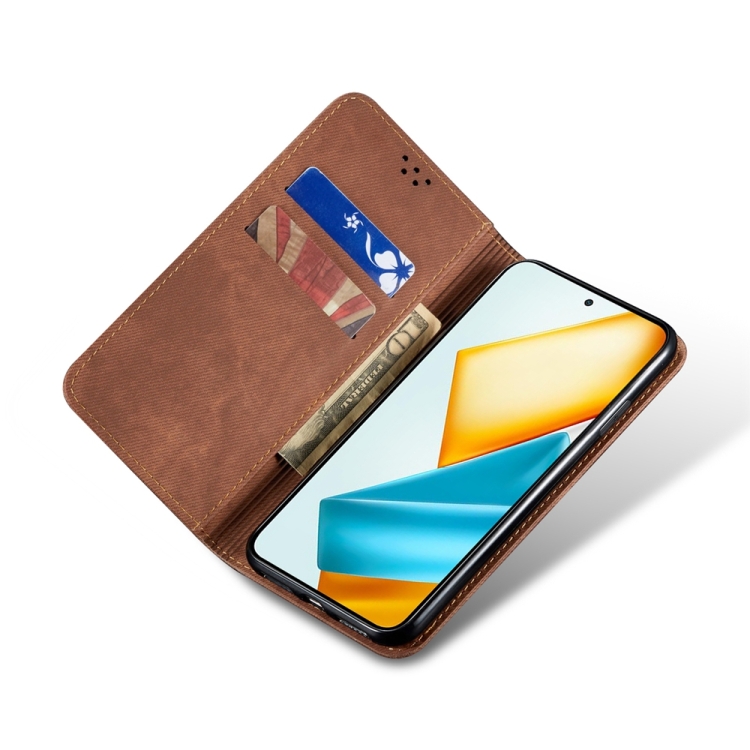 DENIM pénztárcahuzat Honor X7b barna termék 2. képe