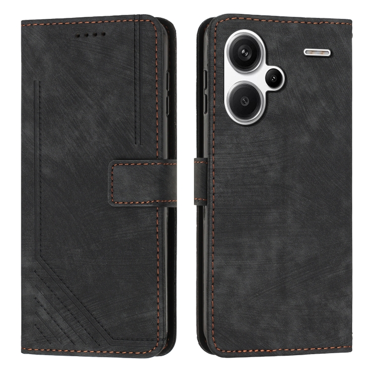 STRIPE pénztárca tok pánttal Xiaomi Redmi Note 13 Pro+ 5G fekete termék 2. képe