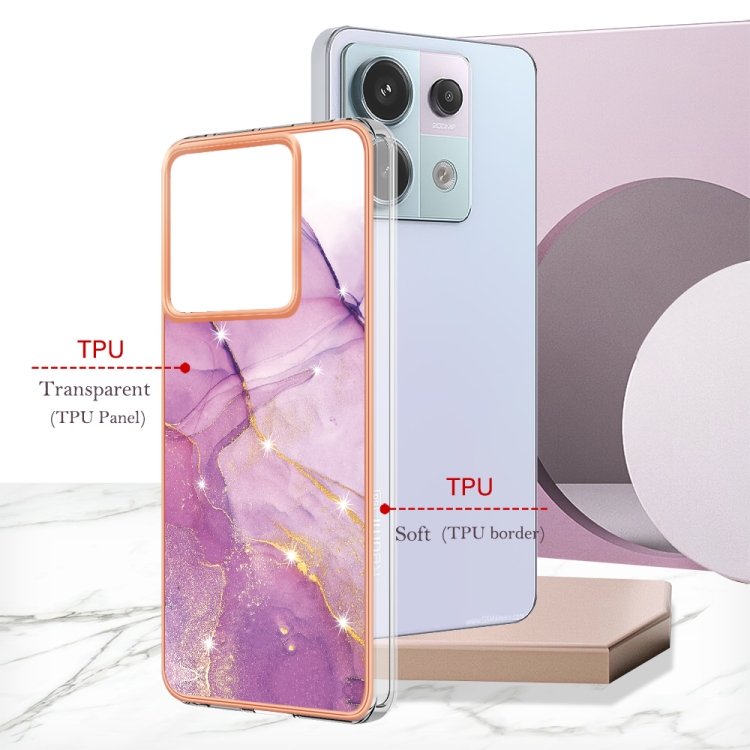 IMD MARBLE Xiaomi Redmi Note 13 Pro 5G PURPLE védőburkolat termék 2. képe
