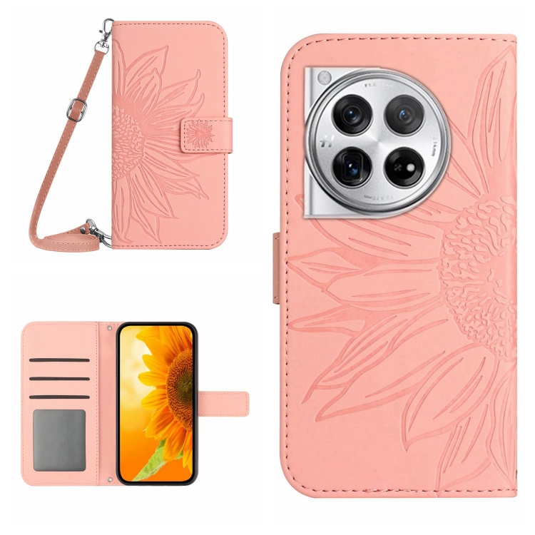 ART SUN FLOWER Pénztárcahuzat One Plus 12R rózsaszínhez termék 2. képe