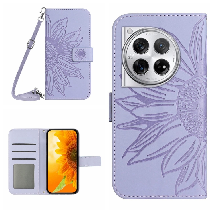 ART SUN FLOWER pénztárca tok One Plus 12R lila számára termék 2. képe