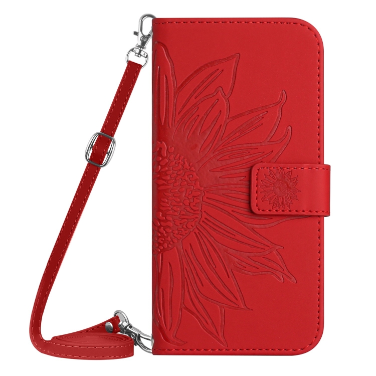 ART SUN FLOWER pénztárca tok One Plus 12R piros akciós termékkép 1
