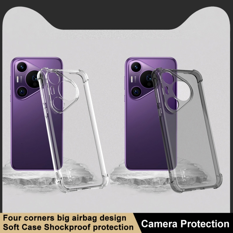 IMAK Szilikon védőburkolat Huawei Pura 70 Pro fekete termék 2. képe