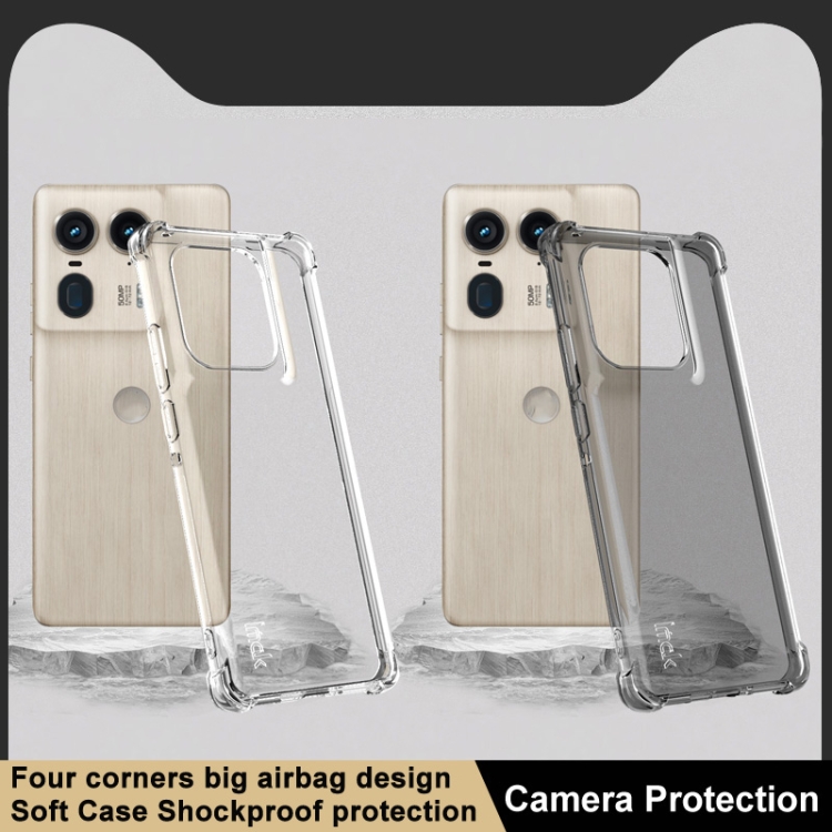 IMAK Szilikon védőtok Motorola Edge 50 Ultra fekete készülékhez termék 2. képe