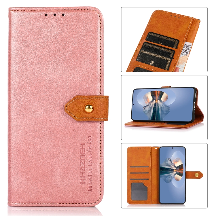 KHAZNEH DUAL -COLOR Honor Magic6 Lite 5G rózsaszín pénztárcahuzat termék 2. képe
