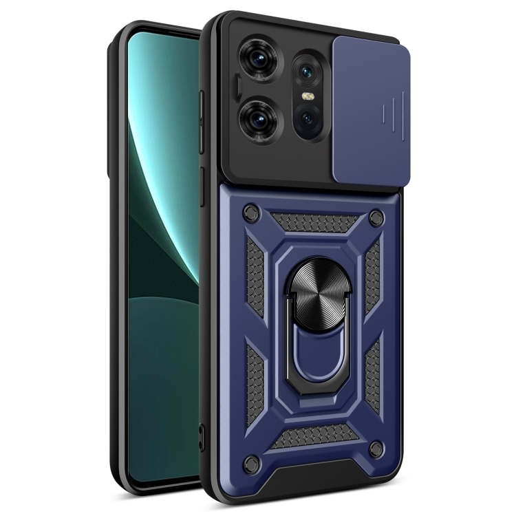 RING KAMERA Fedél tartóval Motorola Edge 50 Pro kék akciós termékkép 1