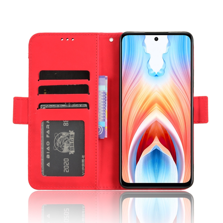 SLOT pénztárca tok Oppo A79 5G piros termék 2. képe