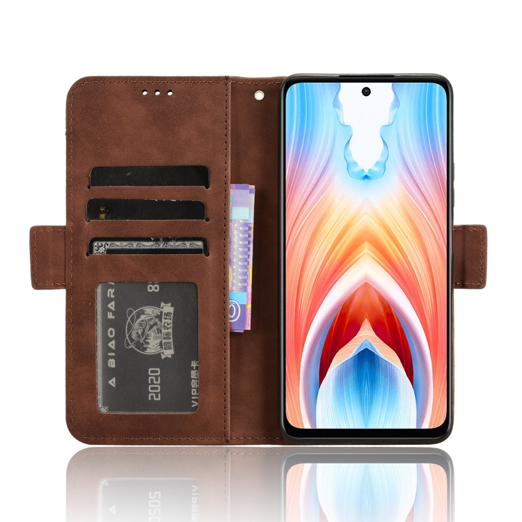 SLOT pénztárca tok Oppo A79 5G barna termék 2. képe