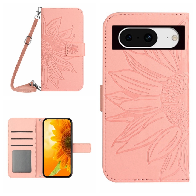 ART SUNFLOWER Pink pénztárca tok zsinórral a Google Pixel 8a telefonhoz termék 2. képe