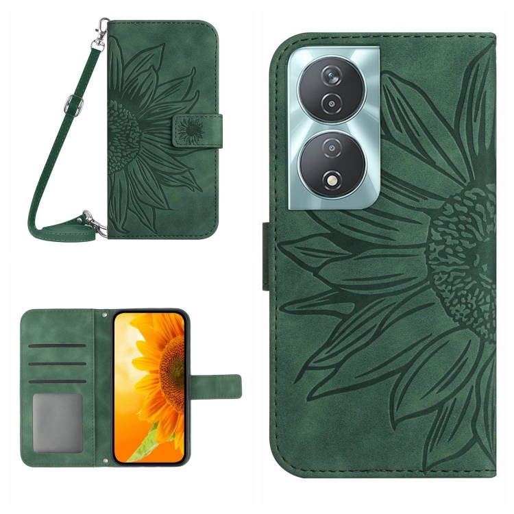 ART SUNFLOWER Pénztárcavédő a Honor-hoz 90 Smart 5G zöld termék 2. képe