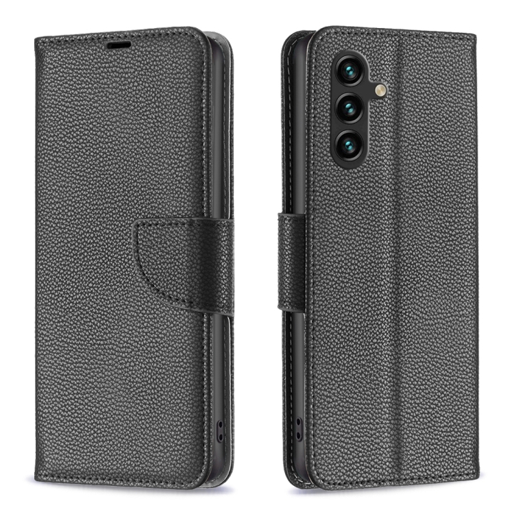 LITCHI Wallet tok Samsung Galaxy A35 5G fekete akciós termékkép 1