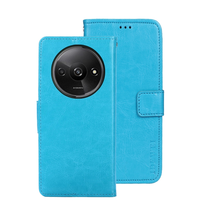 IDEWEI Wallet tok Xiaomi Redmi A3 világoskék akciós termékkép 1