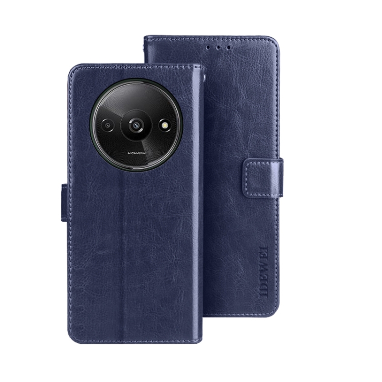 IDEWEI Wallet tok Xiaomi Redmi A3 sötétkék akciós termékkép 1