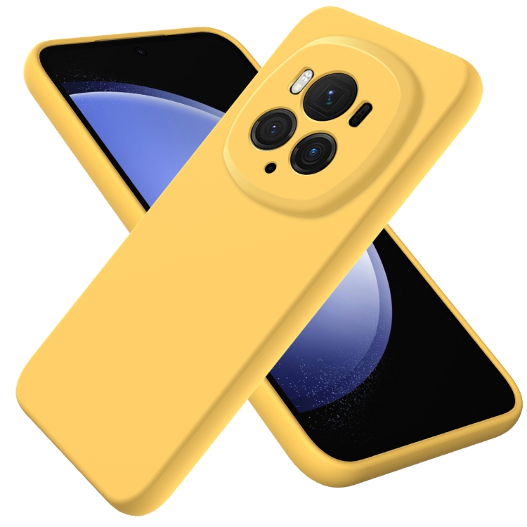 RUBBER Védőtok Honor Magic6 Pro sárga akciós termékkép 1