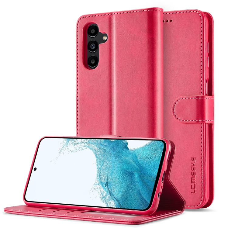 IMEEKE Wallet tok Samsung Galaxy A05s rózsaszín telefonhoz akciós termékkép 1