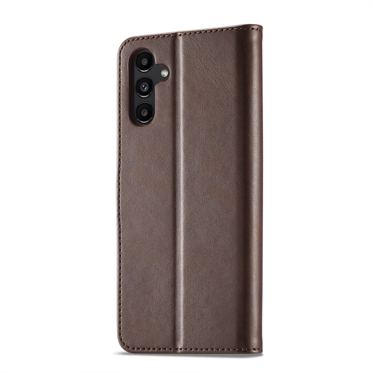 IMEEKE Wallet tok Samsung Galaxy A05s sötétbarna termék 2. képe
