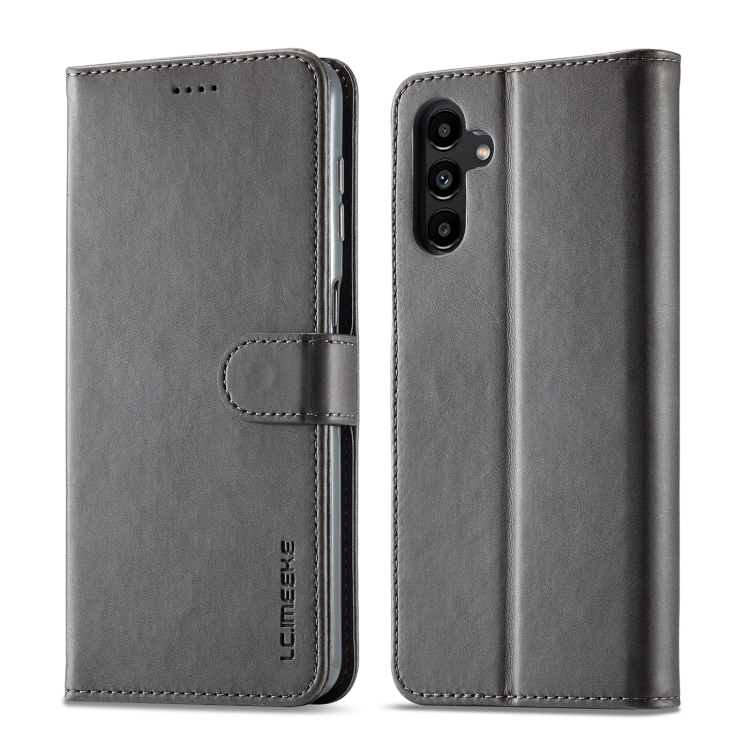 IMEEKE Wallet tok Samsung Galaxy A35 5G szürke színű akciós termékkép 1