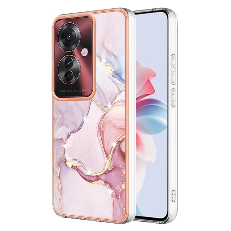 IMD MARBLE Védőburkolat Oppo Reno11 F 5G ROSE GOLD-hoz akciós termékkép 1