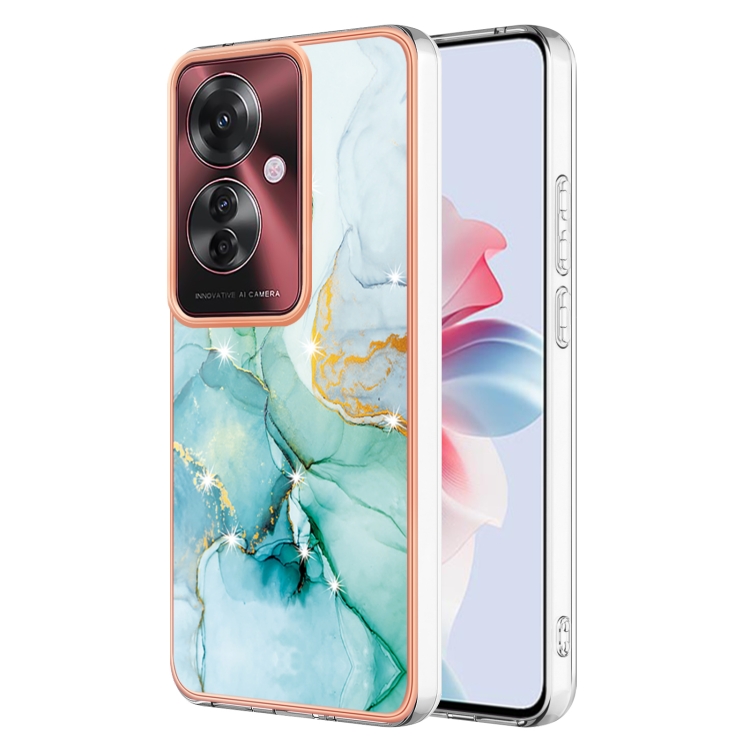 IMD MARBLE Védőburkolat Oppo Reno11 F 5G GREEN-hoz akciós termékkép 1