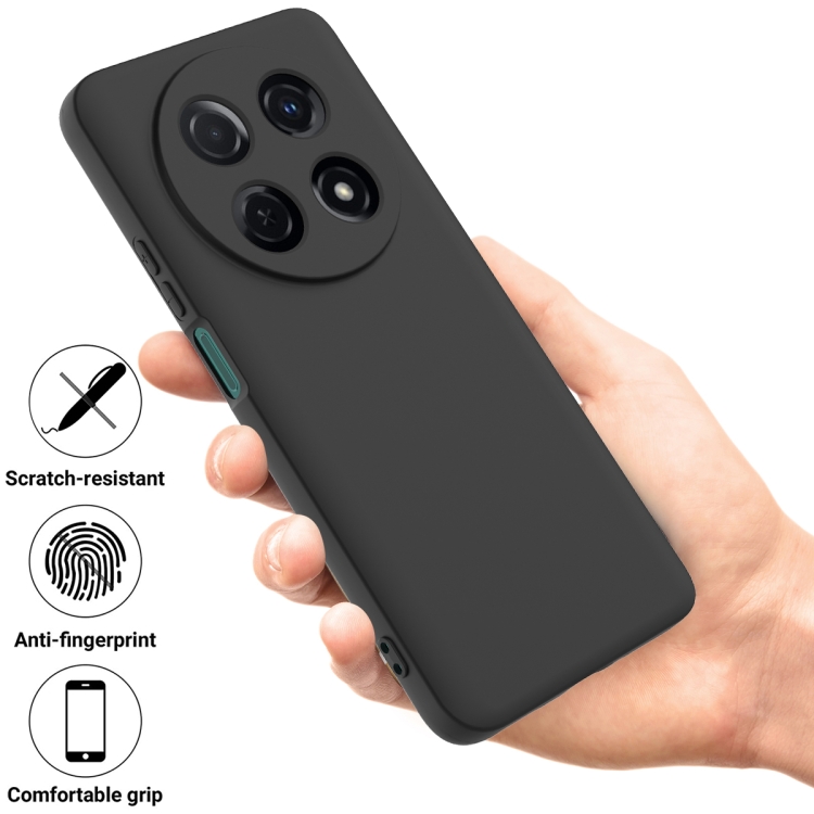RUBBER Védőburkolat Huawei Nova 12i fekete termék 2. képe