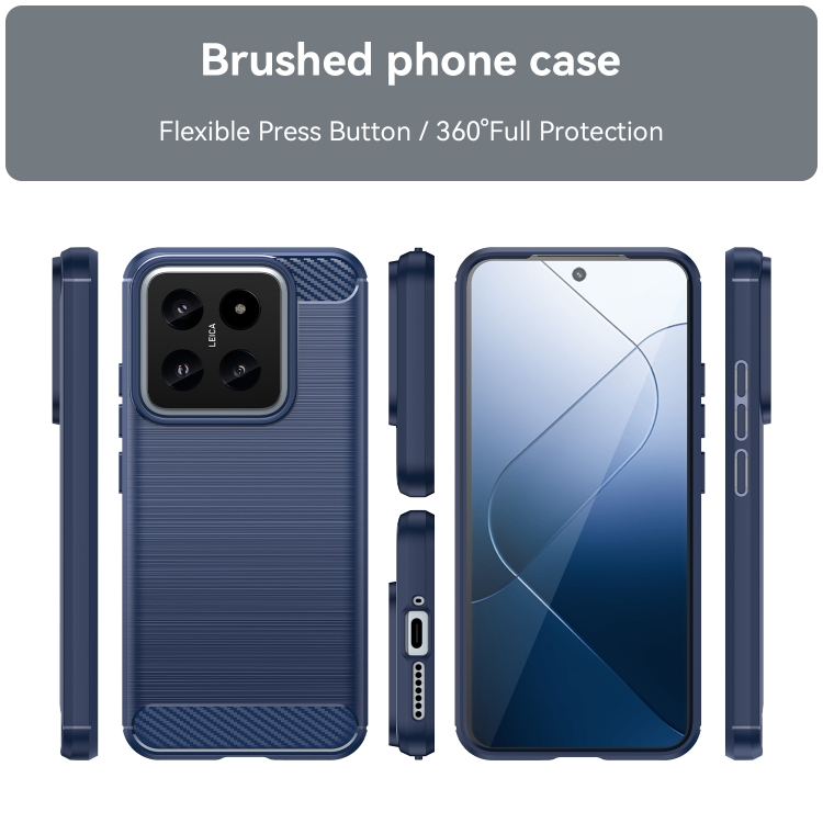 FLEXI TPU Védőburkolat Xiaomi 14 kék termék 2. képe