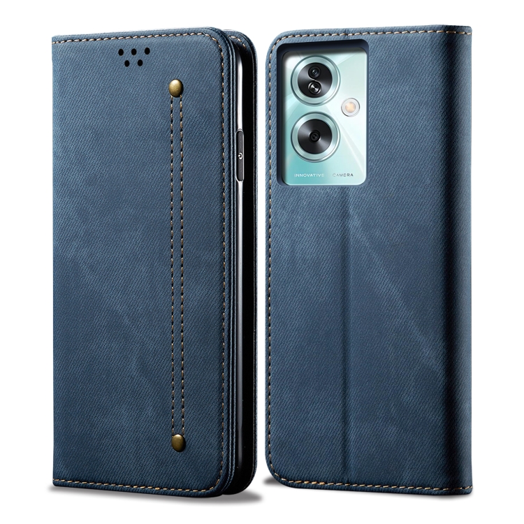 DENIM pénztárca huzat Oppo A79 5G kékhez akciós termékkép 1