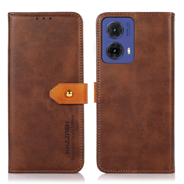 KHAZNEH DUAL-SZÍN Pénztárcahuzat Motorola Moto-hoz G85 5G barna akciós termékkép 1