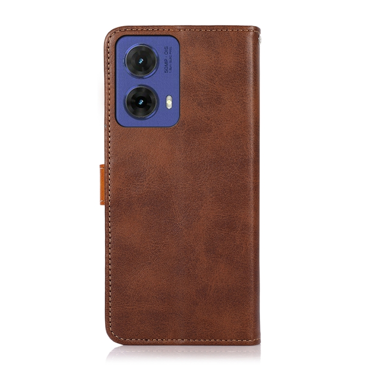 KHAZNEH DUAL-SZÍN Pénztárcahuzat Motorola Moto-hoz G85 5G barna termék 2. képe