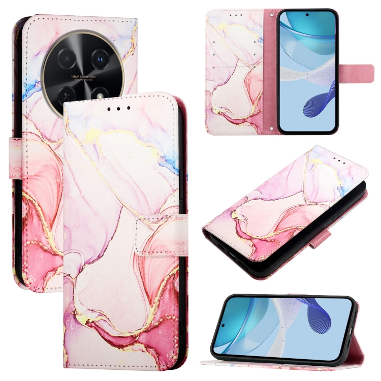 ART MARBLE Pénztárcahuzat Huawei Nova 12i ROSE GOLD-hoz termék 2. képe