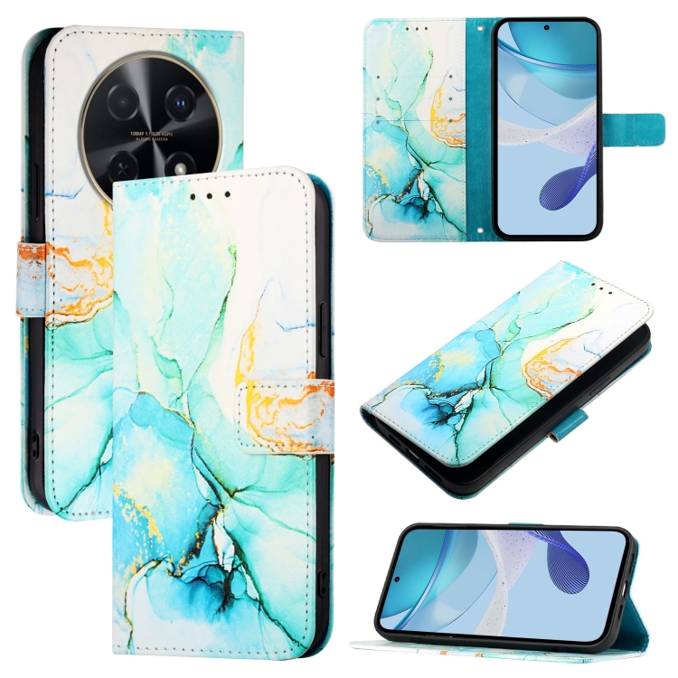 ART MARBLE Pénztárcahuzat Huawei Nova 12i GREEN-hoz termék 2. képe